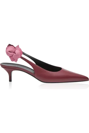 MAGDA BUTRYM Slingback Leather Kitten Heels