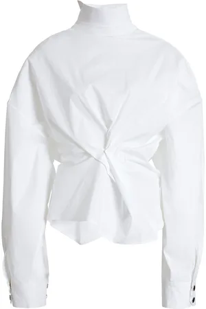 A.W.A.K.E. MODE Asymmetric Stretch-Cotton Shirt