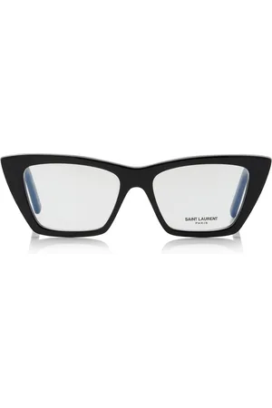 Saint Laurent Mica Cat-Eye Acetate Glasses