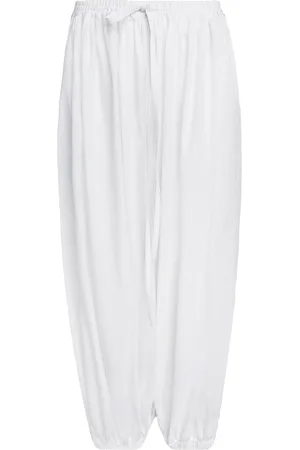 Alaïa Drop-Rise Cotton Balloon Pants