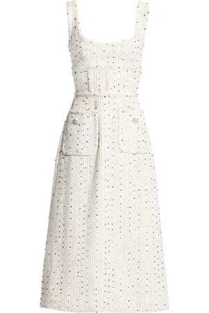 Elie saab Sequined Tweed Midi Dress