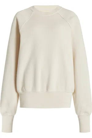 Les Tien Linda Classic Raglan-Sleeve Cotton Sweatshirt