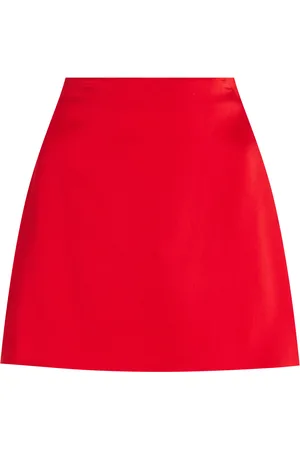 Alejandra Alonso Rojas Satin Mini Skirt