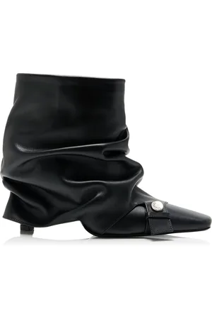 The Attico Juno Leather Ankle Boots
