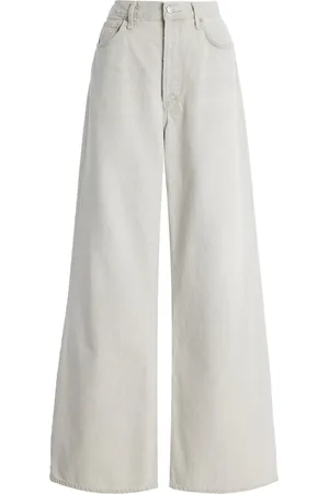 AGOLDE Dame No Cuff Rigid High-Rise Wide-Leg Jeans