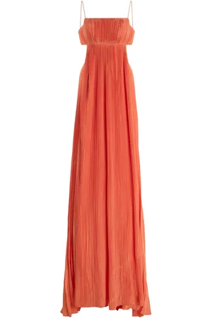 ALEXIS Varranza Cutout Plisse Maxi Dress