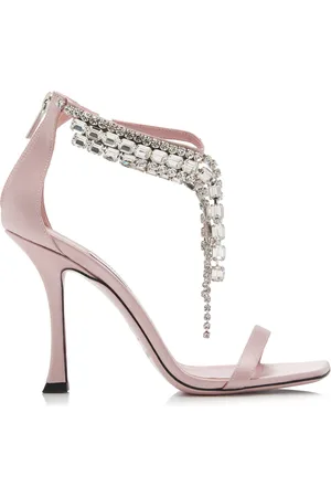 Jimmy Choo Verity Crystal Satin Sandals