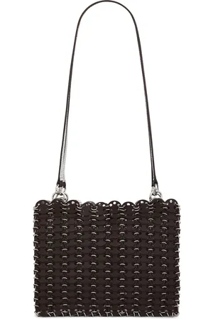 Paco rabanne Reversible Leather and Steel Shoulder Bag