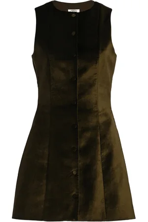 Mirror Palais Cotton-Blend Velveteen Mini Dress