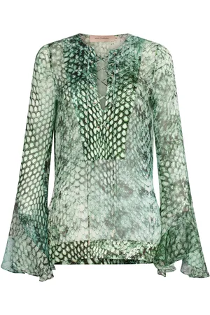 Silvia Tcherassi Thea Printed Silk Blouse