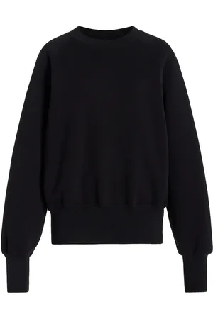 Les Tien Linda Classic Raglan-Sleeve Cotton Sweatshirt