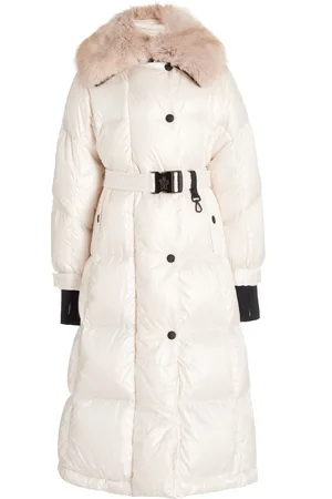 Moncler Chamoille Belted Down Puffer Coat