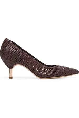 GABRIELA HEARST Andres Woven Leather Pumps