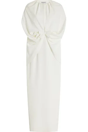 Bernadette Gislene Cape-Detailed Crepe Maxi Dress