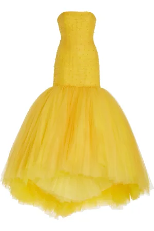 Carolina Herrera Embellished Tulle Mermaid Gown