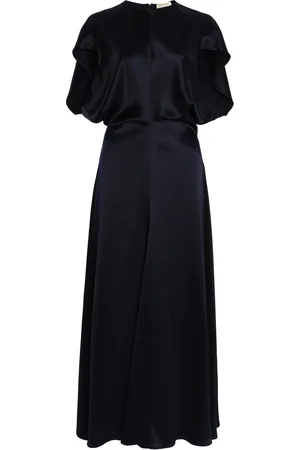 Heirlome Anais Draped Silk Maxi Dress