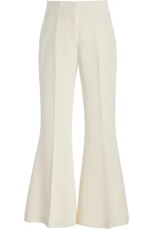 GABRIELA HEARST Marsh Wool Crepe Flared Pants