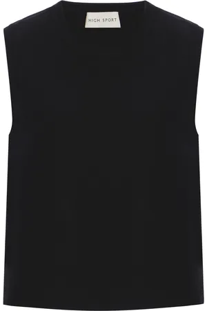 High Asa Cotton-Blend Top