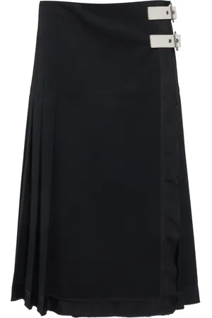 Jil Sander Wool Midi Skirt