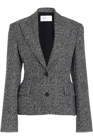Michael Kors Twill Wool Jacquard Blazer