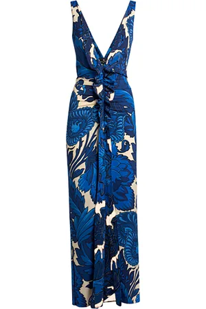 Etro Gathered Jersey Midi Dress