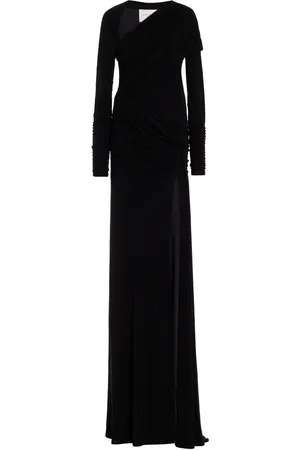 Carolina Herrera Draped Crepe Gown