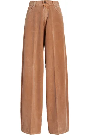 haikure Bethany Drop-Rise Velvet Wide-Leg Jeans