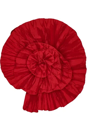 Andres Otalora No Me Olvides Pleated Taffeta Strapless Top
