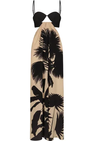 JOHANNA ORTIZ Fascination Of The East Cutout Silk Maxi Dress