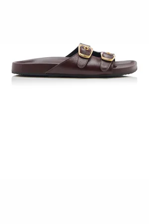 Chloé Polly Leather Slide Sandals