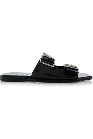Aeyde Tonya Leather Slide Sandals