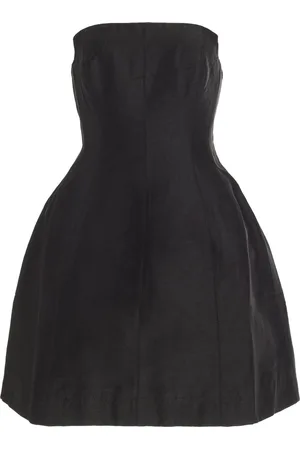AJE Baret Strapless Linen-Blend Mini Dress