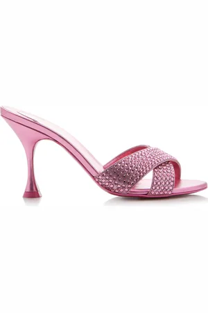 Christian Louboutin Mariza Is Back 85mm Crystal-Embellished Suede Pumps