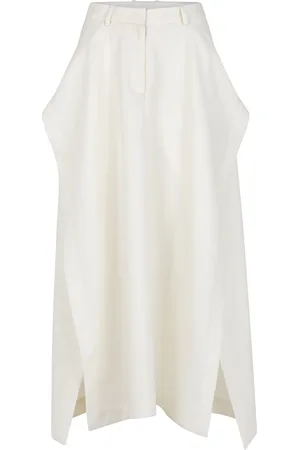 Heirlome Jacinta Draped Wool-Silk Maxi Skirt