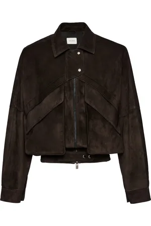 MAGDA BUTRYM Sheep Leather Cropped Jacket