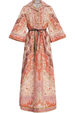 ZIMMERMANN Wylie Linen Tunic Midi Dress