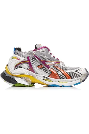 Balenciaga Runner Distressed Mesh and Rubber Sneakers