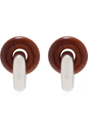 UNCOMMON MATTERS Cumulus Wood; Sterling Silver Earrings