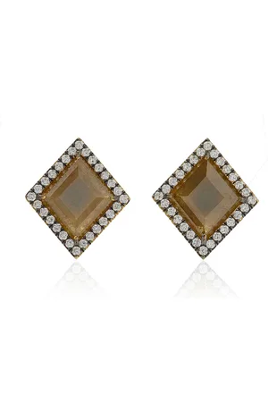 Sylva & Cie 18K Yellow Diamond Earrings
