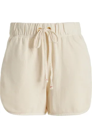 Les Tien Serene Scalloped Cotton Shorts