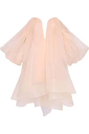 ZIMMERMANN Crush Strapless Silk Mini Dress