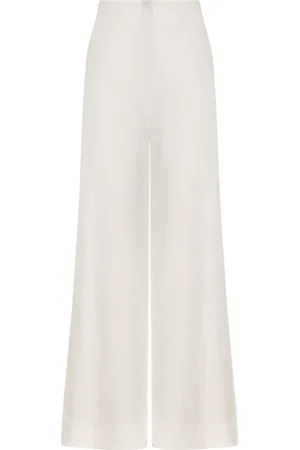 Andres Otalora Me Hablas Linen Wide-Leg Pants