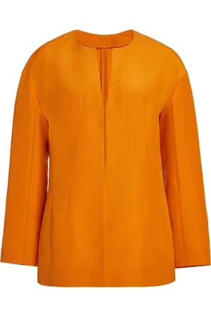 Givenchy Slit-Detailed Linen-Silk Top