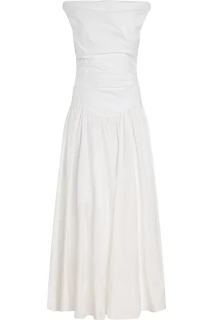 Simkhai Cersei Knit-Cotton Combo Midi Dress