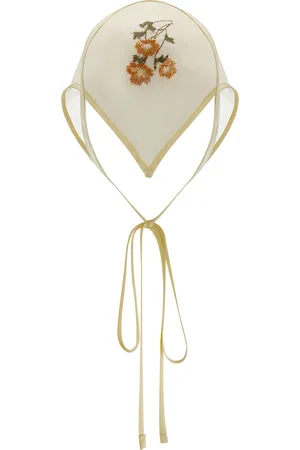 LELET NY Isla Embroidered Cotton Bandana