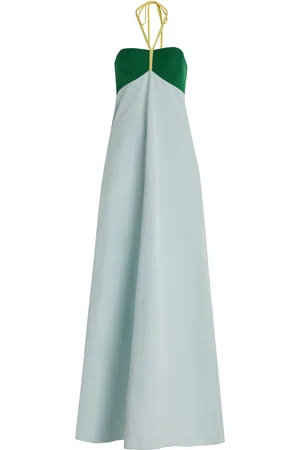 Rosie Assoulin Exclusive Riviera Cotton Maxi Halter Dress