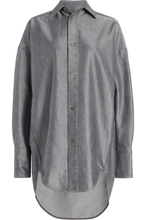 DARKPARK Carla Oversized Metallic Denim Shirt