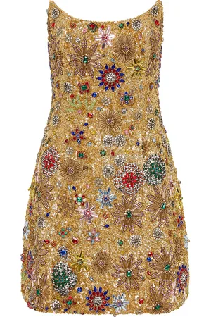 RACHEL GILBERT Francesca Embellished Tulle Mini Dress
