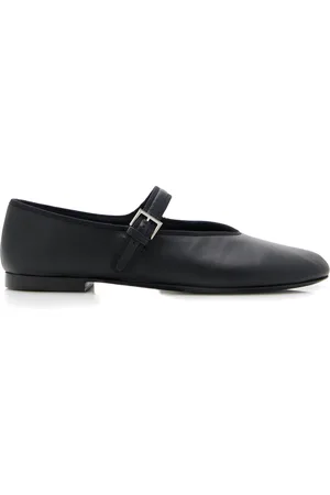 The Row Boheme Leather Mary Jane Flats