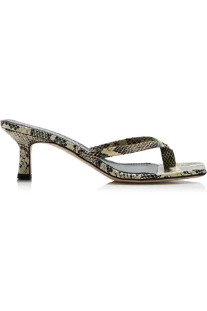Aeyde Wilma Snake-Effect Sandals